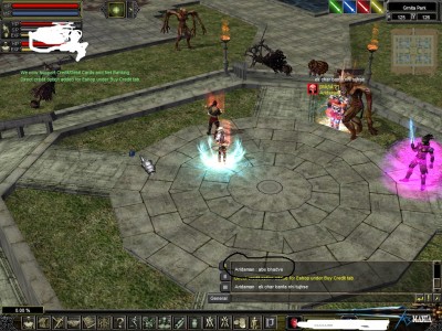 see this noob absuring from other char